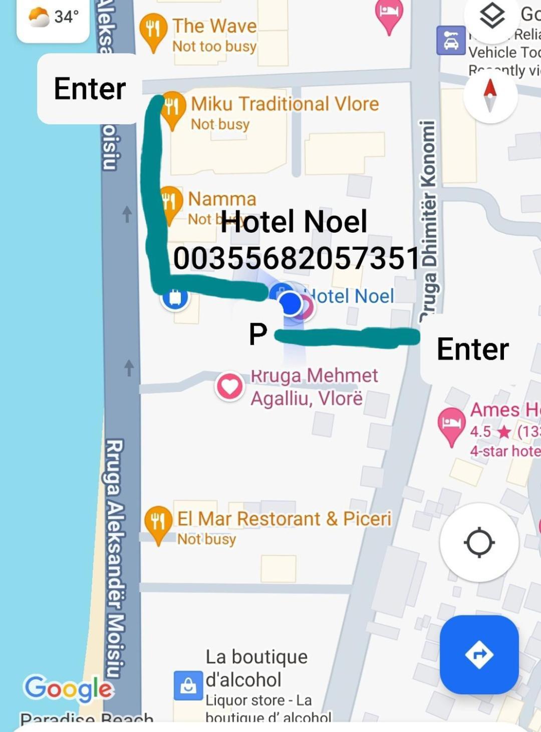 Hotel Noel Vlorë Buitenkant foto